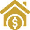 House with dollar sign icon