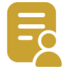 Profile icon with document background