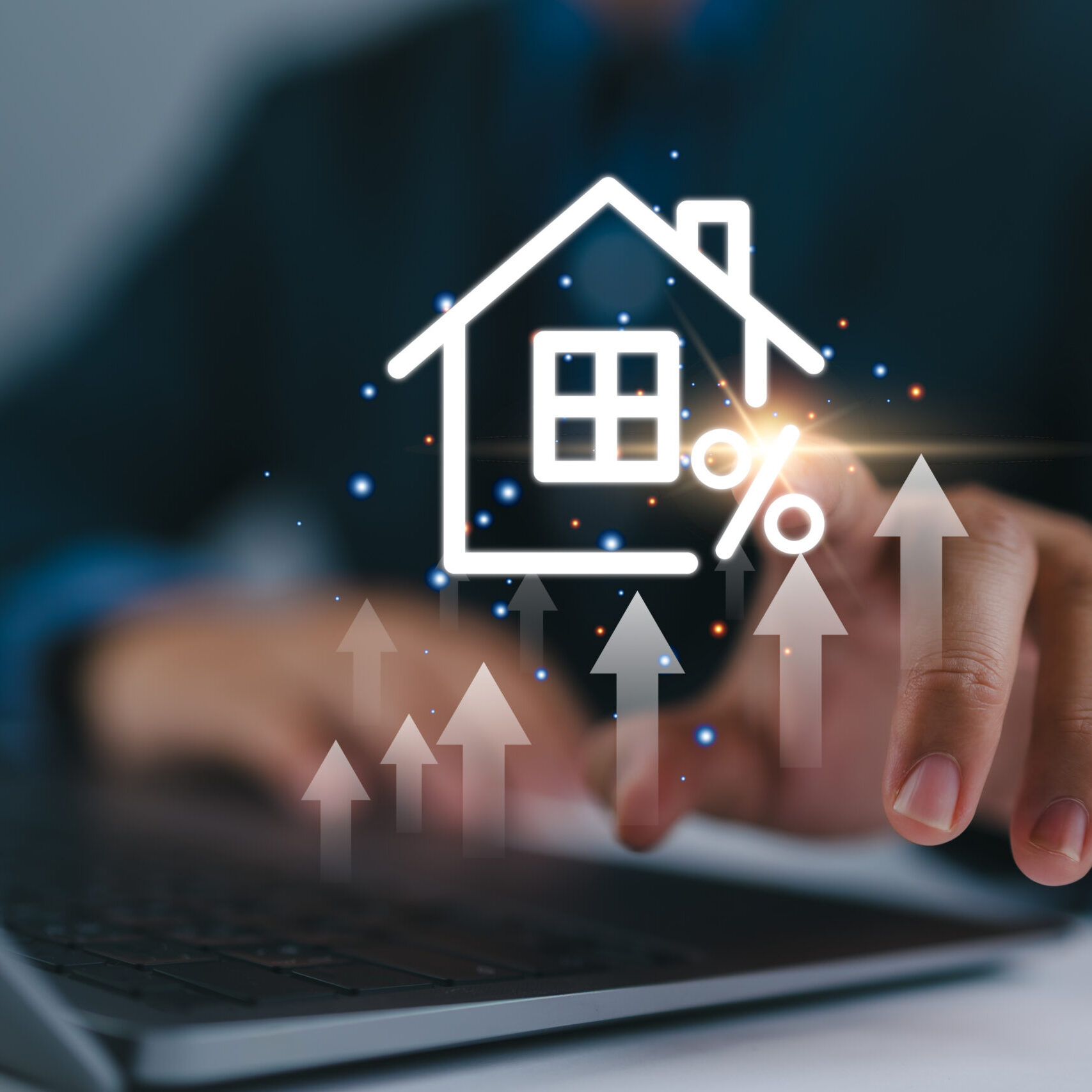 Mortgage interest rate increase illustration